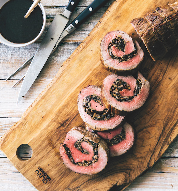 Beef Tenderloin with Wild Mushrooms